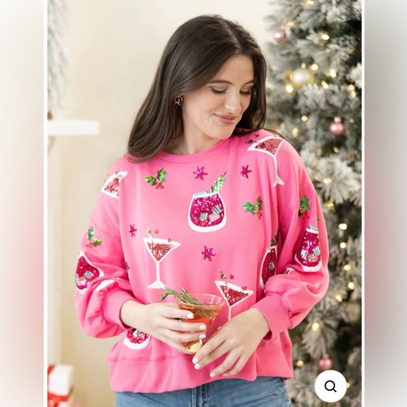 Mary Square Millie Sweatshirt Holiday Spirits - Picture 2 of 7